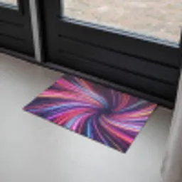 Abstract - Swirl - Futuristic - Neon Deurmat klein -sfeer2