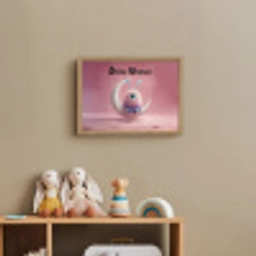 Maan - Monster - Roze Light Box met batterij (Wandlamp kind) middel -sfeer2_kind