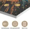 Explosie - Verfstructuur - Goud - Abstract PET vilt klein -closeup_NL