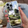 Zandpad - Groen landschap - Water Hoesje iPhone 16 Pro Max met koord klein -sfeer3