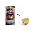 Lippen - Graffiti - Expressief fotobehang vinyl groot -3d