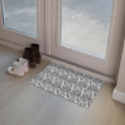 Zwart - Wit - Zebra - Patroon Deurmat klein 898 -sfeer3