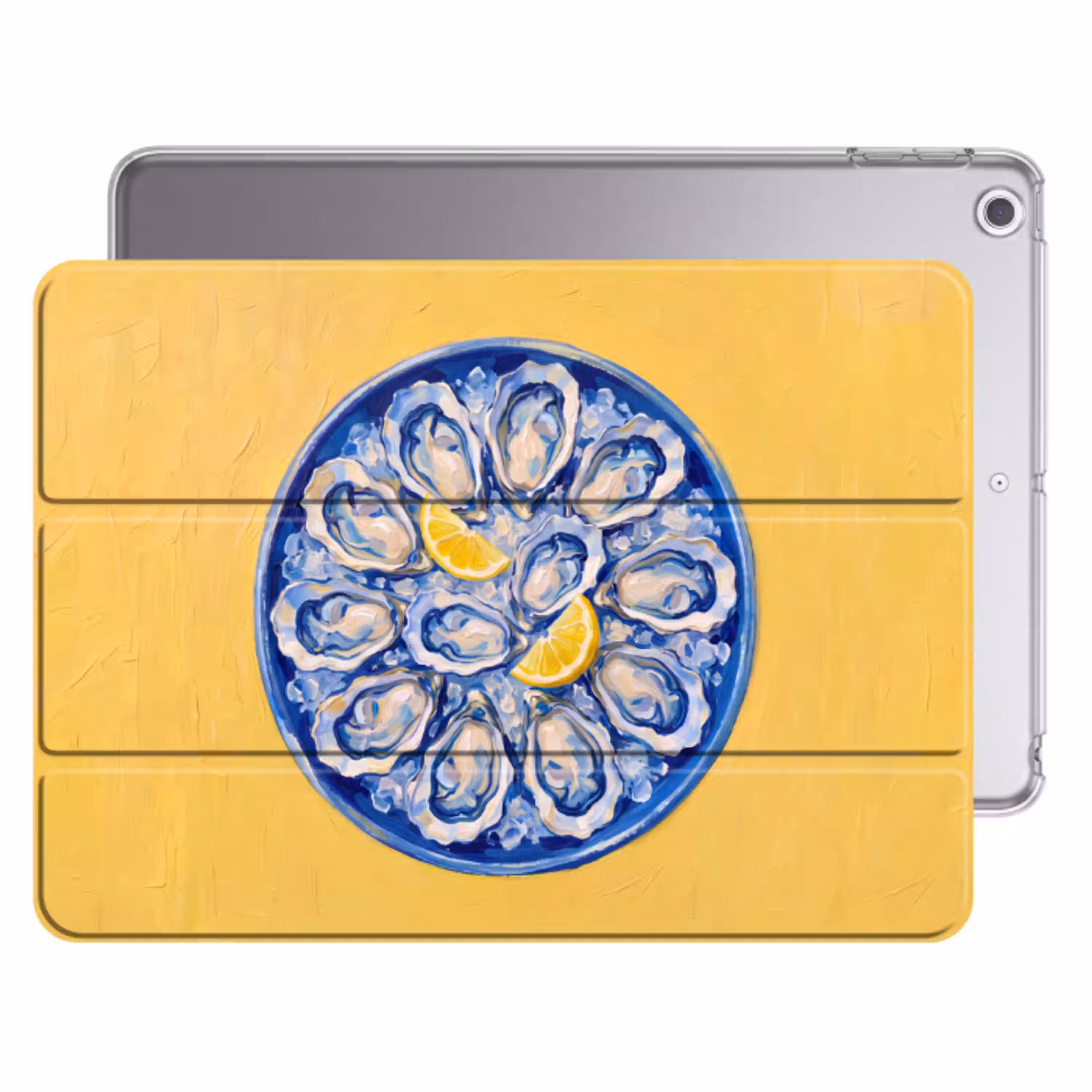 Oesters - Citroen - IJs - Modern - Geel Apple iPad 2017 middel -threedimensional_3d_global
