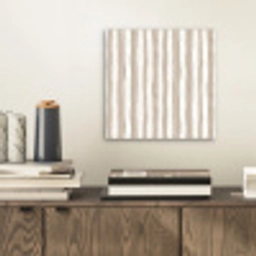 Minimalistisch - Strepen - Beige aluminium wit klein 46 -sfeer1