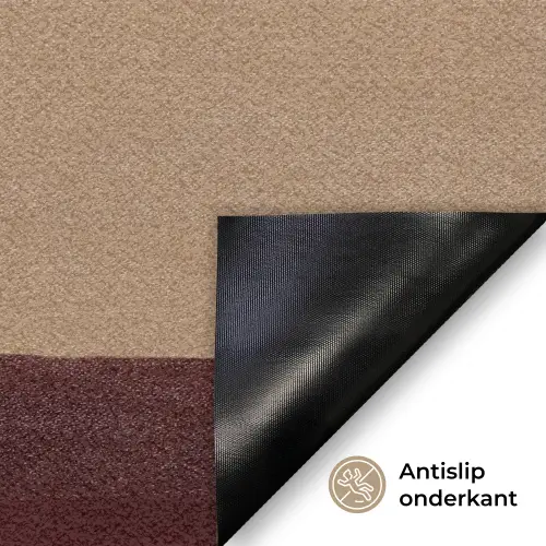 Minimalistisch - Vaas - Bloemen - Bruin Deurmat klein -antislip_NL