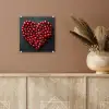 Kersen - Hart - Rood - Zwart plexiglas 5mm klein -sfeer5