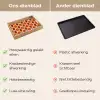 Geometrisch - Retro - Oranje Dienblad Rechthoek middel 911 -USP_VergelijkingNL