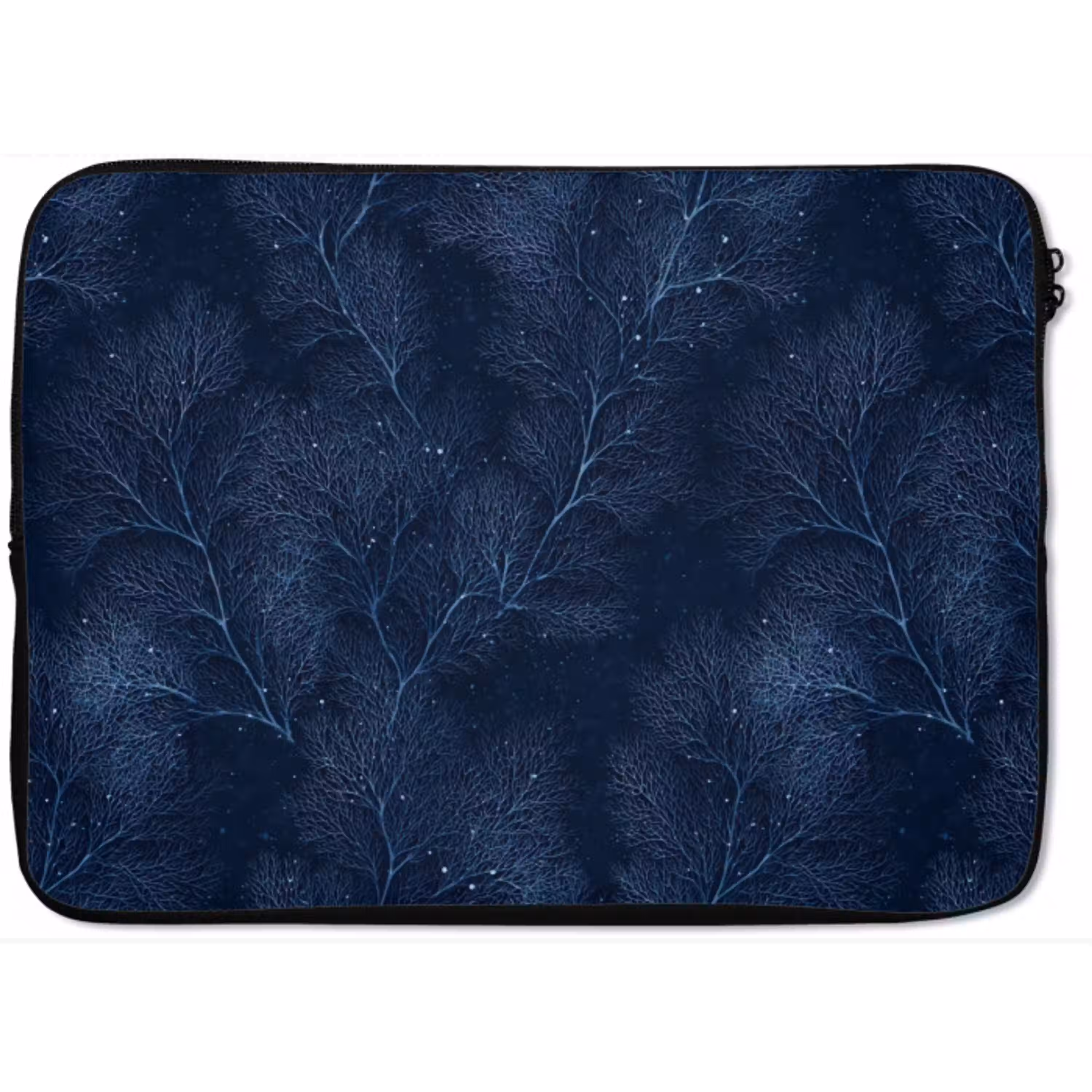 Koraal - Takken - Patroon - Nachtblauw laptophoes neopreen klein 279 -zkaufland3dotto