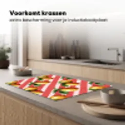Citroen - Geïllustreerd - Oranje Inductie beschermer vinyl 3mm klein 276 -sfeer1