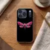 Vlinder - Roze - Nachtvlinder Telefoonhoesje iPhone 17 Pro klein -sfeer1
