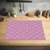 Ruit - Patroon - Paars - Hartjes Inductie beschermer vinyl 3mm klein 276 -sfeer5
