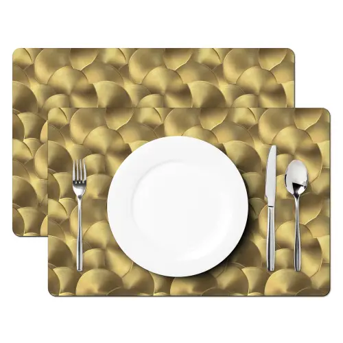Modern - Cirkel - Goud Placemat vinyl groot 368 -zzsfeer2_Kitchenyeah-website
