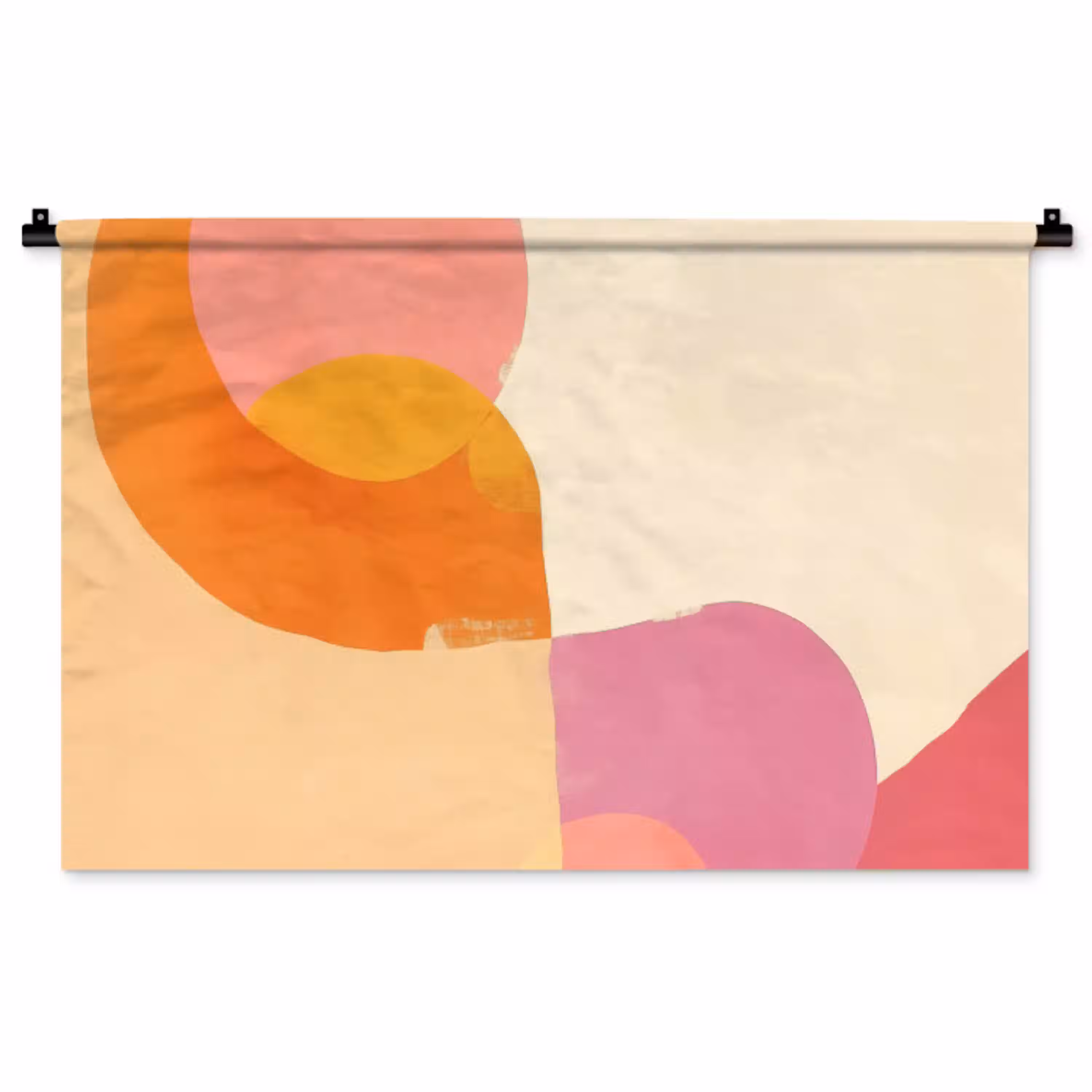Vormen - Abstract - Kleurrijk Wandkleed katoen middel -zz3d