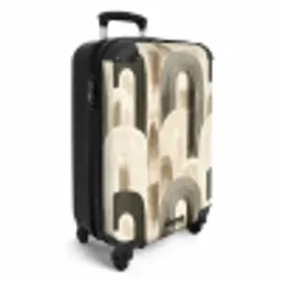 Abstract - Patroon - Bogen NBS - Handbagage koffer - Volwassenen Unisex middel -productfoto_3d