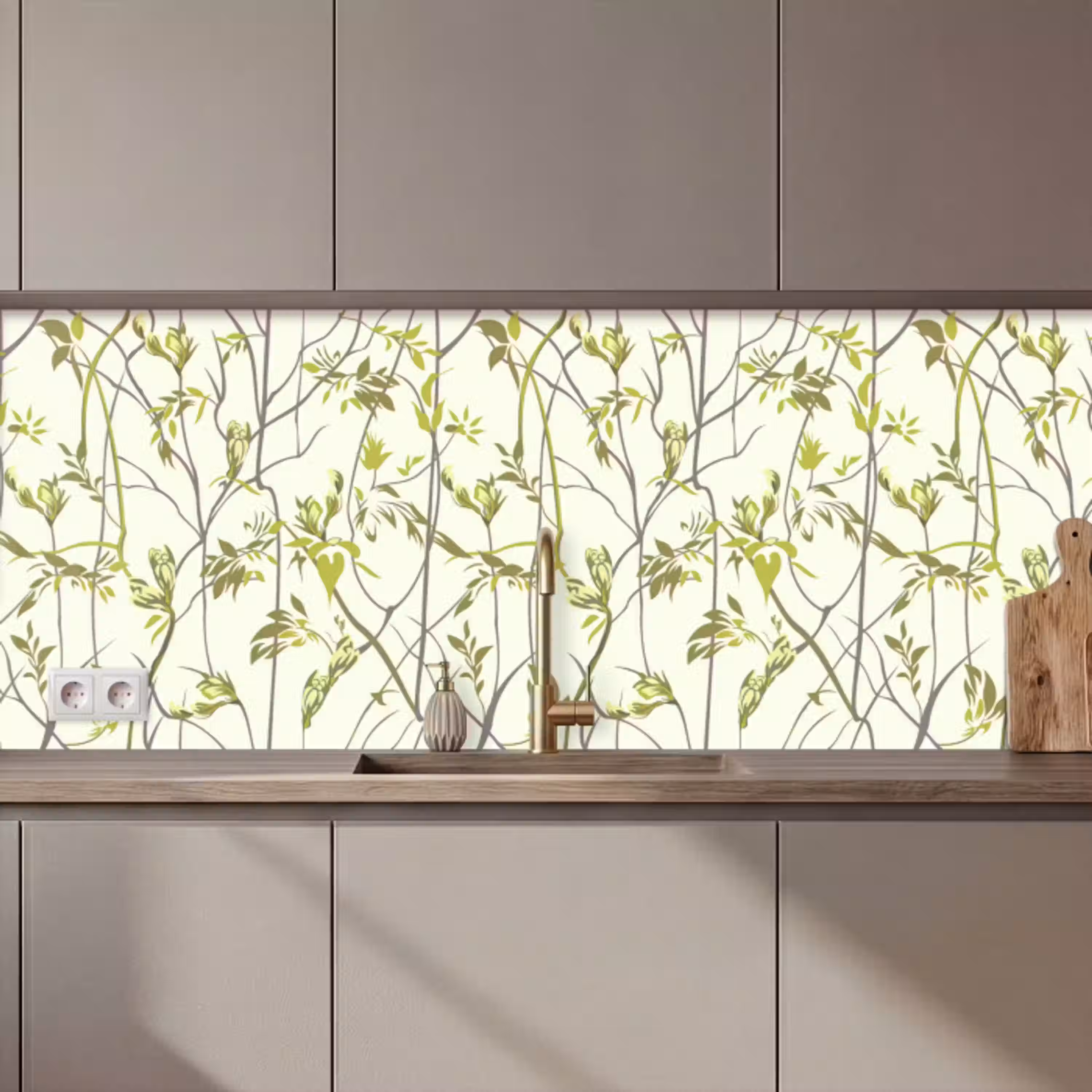 Patroon - Jungle - Planten keuken achterwand 2 middel 871 zz_3dshopping