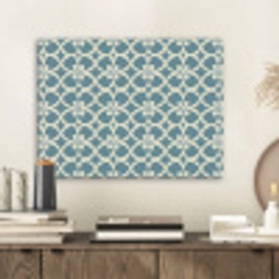 Patroon - Symmetrisch - Blauw PET vilt klein 837 -sfeer1