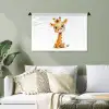 Giraf - Baby dier - Wilde dieren Wandkleed katoen klein -sfeer7