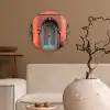 Lantaarn - Deur - Turquoise Wandcirkel plexiglas klein -sfeer1
