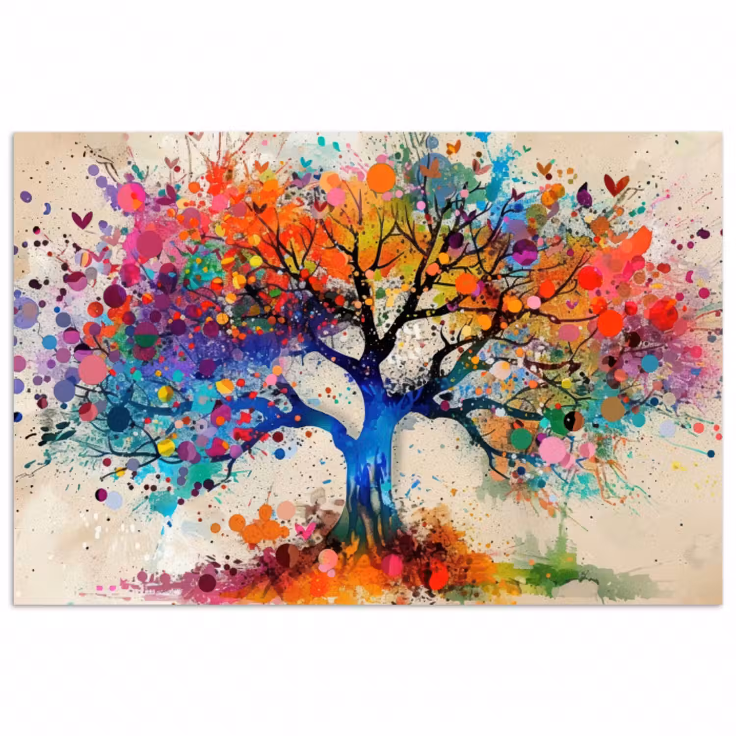 Poster - Baum des Lebens - Natur - Farbenfroh - Baum