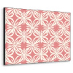 Roze - Bloemenmotief - Wit - Modern Textielframe zwart klein 947 -3d