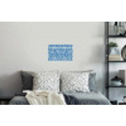 Ruitpatroon - Blauw - Crème Muursticker klein 286 -slaapkamer
