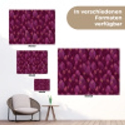 Bladeren - Patroon - Burgundy tuinposter los doek klein 239 -Xsfeer9_DE