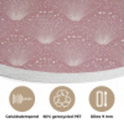 Trendy - Patroon - Roze Akoestische PET Vilt - Rond klein 838 -closeup_NL