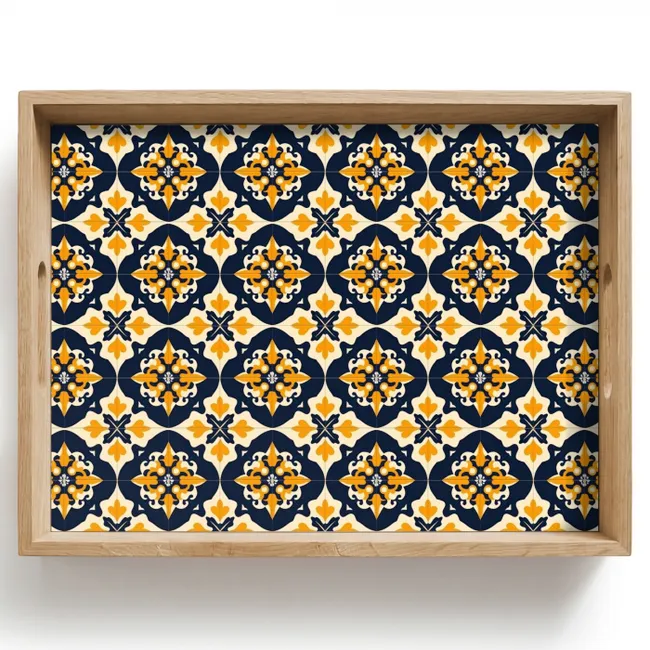 Bandeja - Patrón - Azulejo decorativo - Colorido