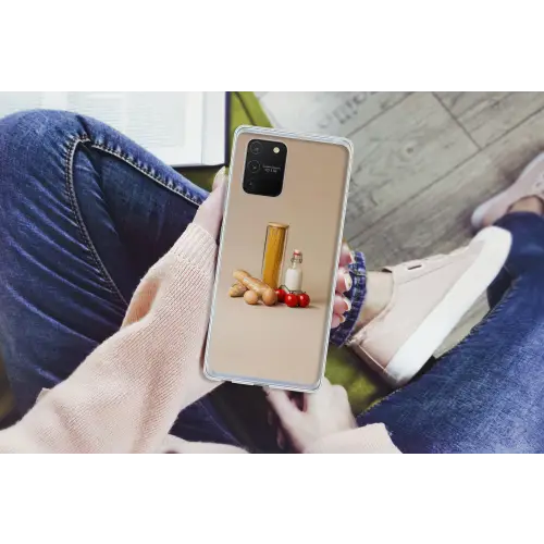 Spaghetti - Melk - Tomaten - Eieren - Brood Telefoonhoesje Samsung Galaxy S10 Lite klein -handS10Lite
