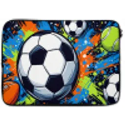 Sport - Ballen - Kleurrijk laptophoes neopreen klein -zkaufland3dotto