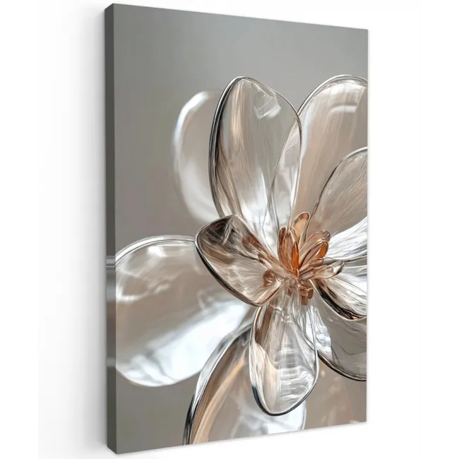 Bloem - Glazen - Doorzichtig canvas 2cm klein -z3d