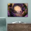 Poort - Paars - Bloemen canvas 2cm klein -sfeer4