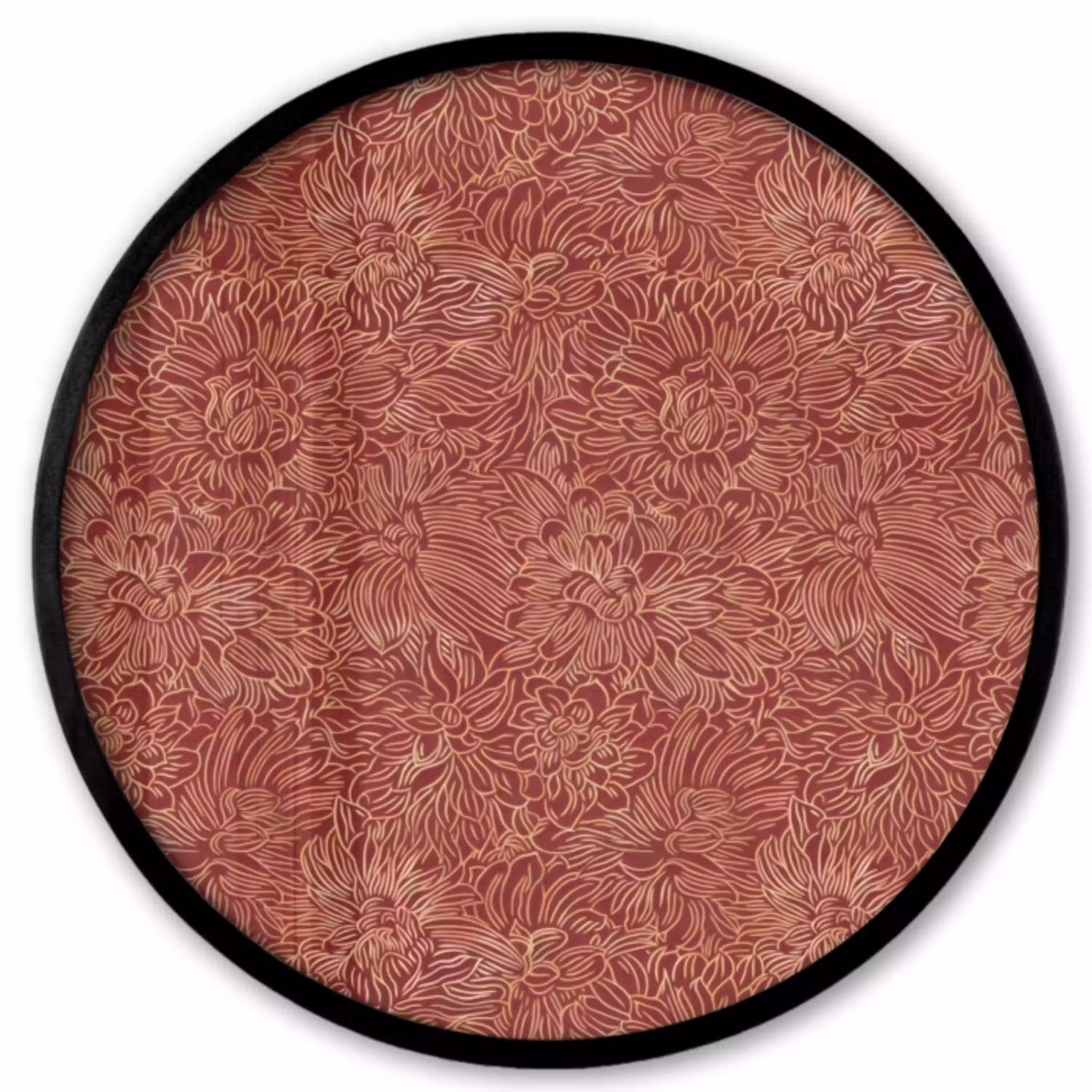 Bloemen - Motief - Rood Fotolijst rond zonder passe partout klein 856 -3d
