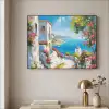Landschap - Bloemen - Natuur - Zomer Textielframe zwart klein -sfeer2