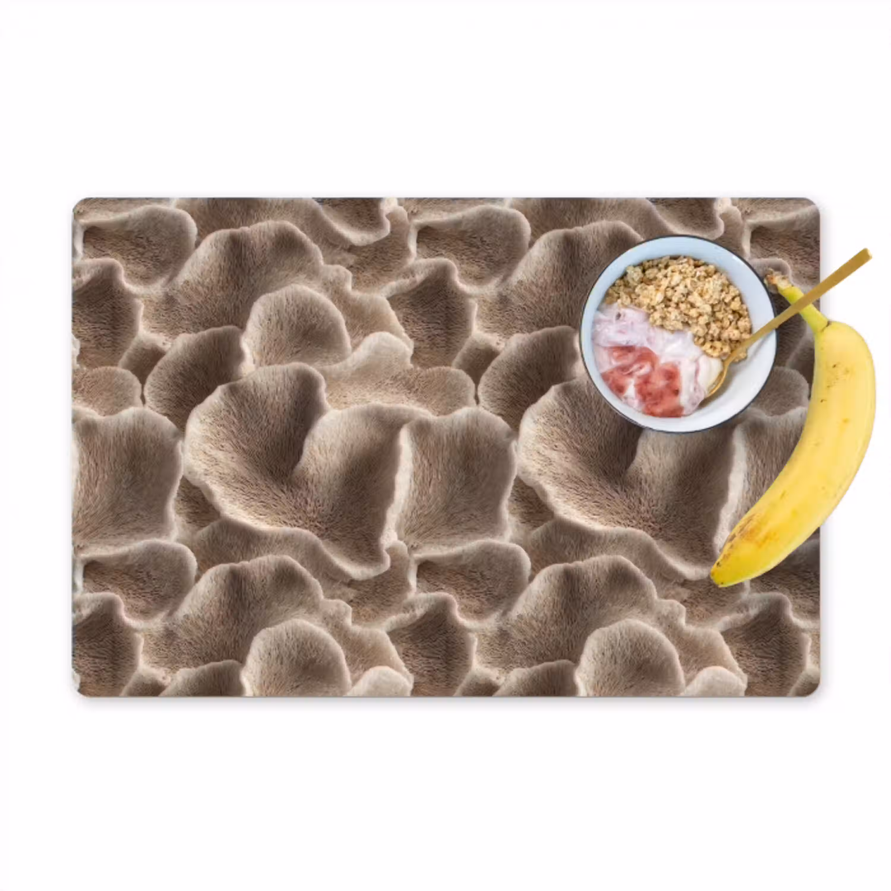Waaiervorm - Beige - Vezel textuur Placemat vinyl groot 368 -zzzproduct_Kitchenyeah-website