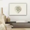 Schelp - Quote - Groen canvas 2cm klein -sfeer6