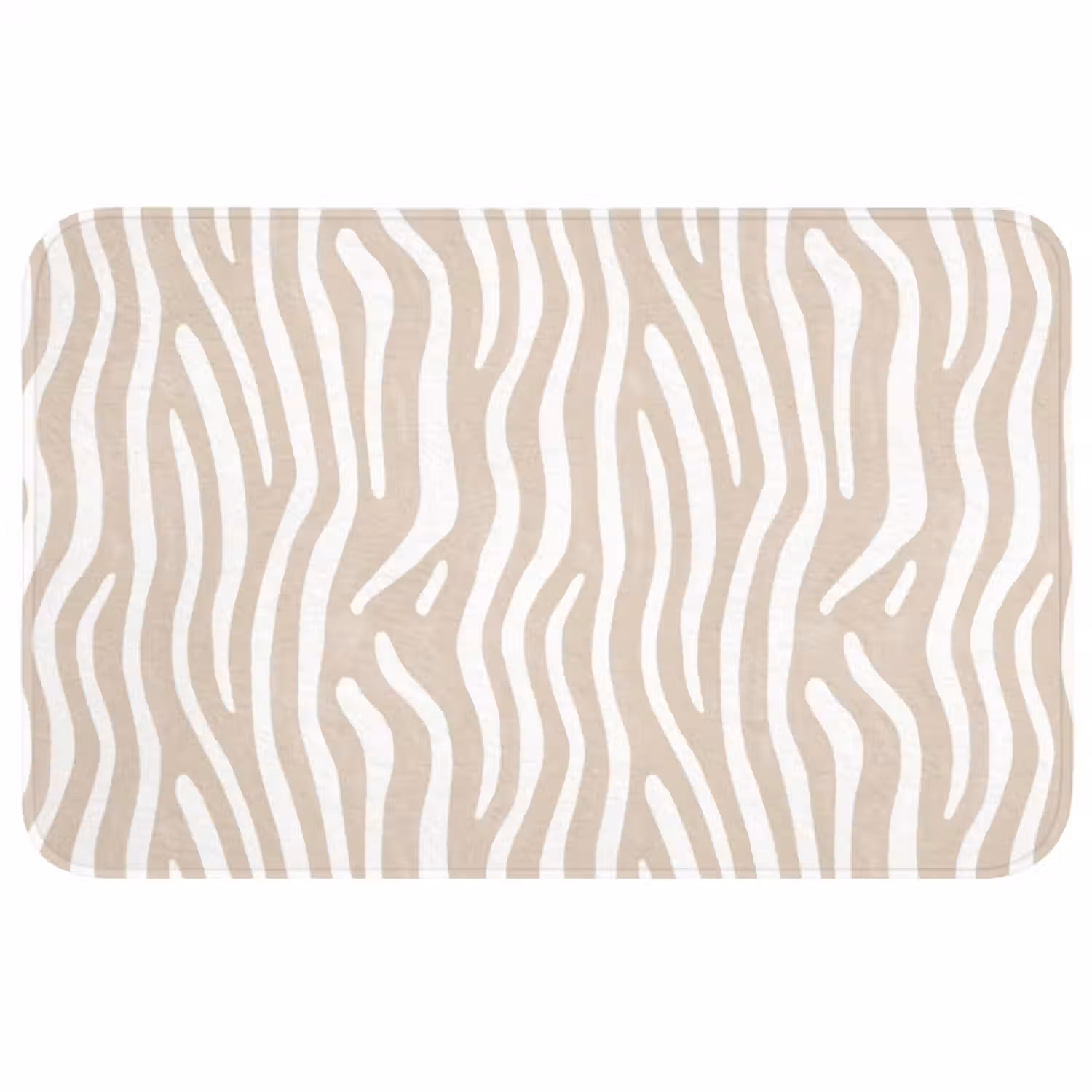 Badmat - Abstract - Zebra - Beige