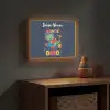 Dino - Raket - Kleurrijk Light Box met batterij (Wandlamp kind) middel -sfeer5_kind