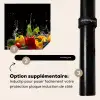 Paprika - Water - Groente - Zwart Inductie beschermer vinyl 3mm middel -zzzzzzz-induclip_FR