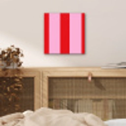 Strepen - Klassiek - Roze aluminium wit klein 46 -sfeer3