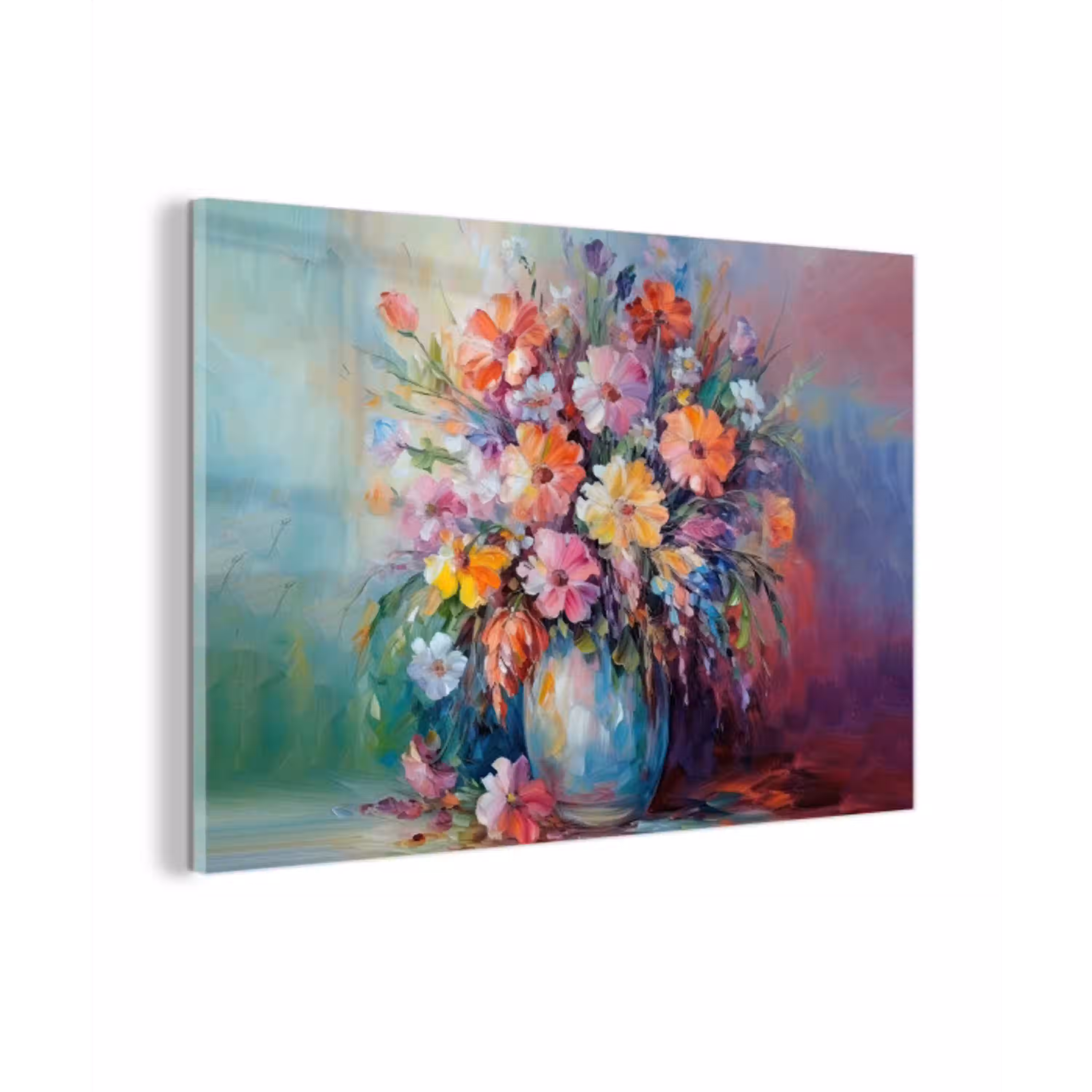 Bloemen - Kunst - Schilderij - Lente - Boeket plexiglas 5mm klein -z3d