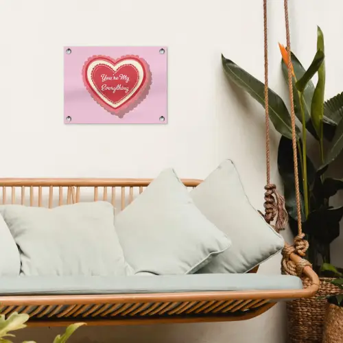 Liefde - Hart - Valentijn tuinposter los doek klein -sfeer7