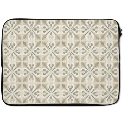 Tegel - Motief - Beige laptophoes neopreen klein 279 -zkaufland3dotto
