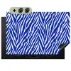 Zebra - Patroon - Kobalt - Blauw Inductie beschemer met haakjes klein 777 -3d