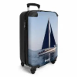 Zeilboot - Zee - Blauw NBS - Handbagage koffer - Volwassenen Unisex middel -productfoto_3d