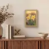 Bloemen - Geel - Wazig Light Box met kabel (Tafellamp) klein -sfeer2