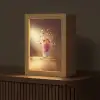 Framboos - Smoothie - Drinken - Roze Light Box met kabel (Tafellamp) klein -z3d_website