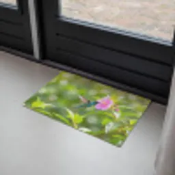 Kolibrie - Bloem - Natuur - Groen Deurmat klein -sfeer2