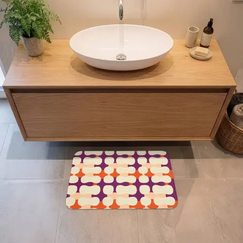 Modern - Patroon - Kleurrijk Badmat klein 997 -sfeer1