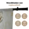 Schilderij - Vrouw - Zonnebril - Bloemenkrans Wandkleed katoen klein -sfeer2